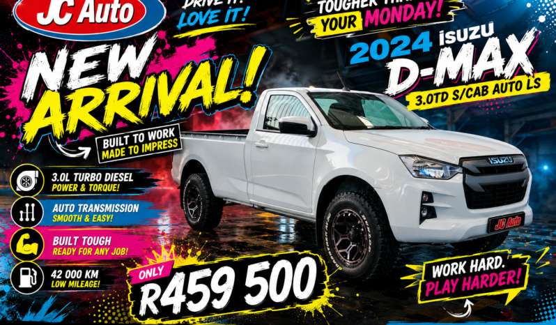 2024 ISUZU D-MAX 3.0TD S/CAB AUTO LS