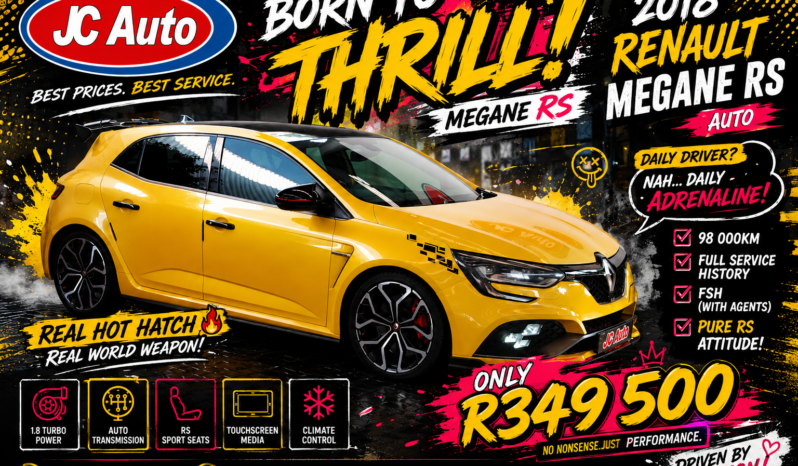 2018 RENAULT MEGANE RS280 LUX
